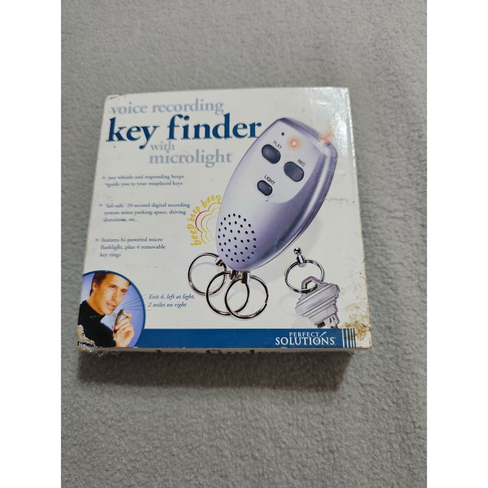 Perfect Solutions Voice Recording Key Finder With Microlight  read description